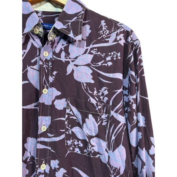 Size L | GEORG ROTH Los Angeles Men’s Button Front Abstract Floral Casual Shirt - Picture 3 of 14